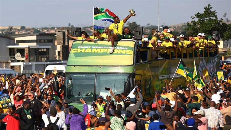 World-Cup winning Springboks get roaring welcome in Soweto