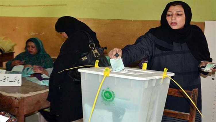 Polling underway in local govt by-elections in 16 districts of Sindh