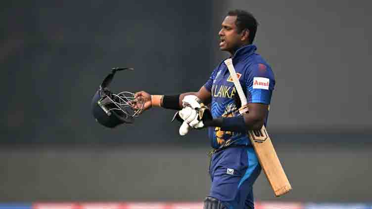 Sri Lanka's Mathews becomes first batter to be dismissed timed out