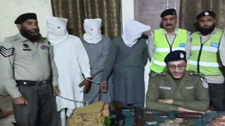 Three suspects arrested with weapons in Gujranwala