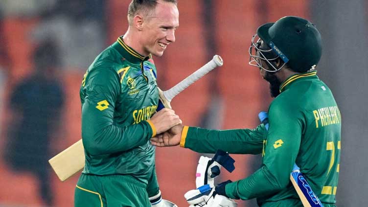 Van der Dussen steers South Africa to victory as Afghanistan exit World Cup