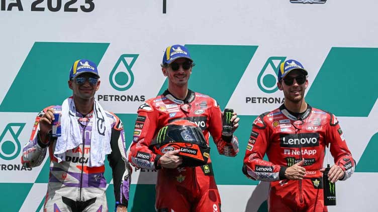 Ducati's Bagnaia beats Martin to snatch pole at Malaysian Grand Prix