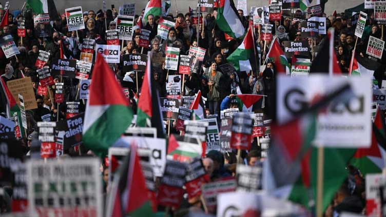 UK police out in force for 'tense' pro-Palestinian march