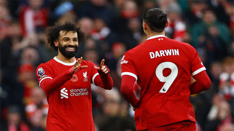 Salah brace leads Liverpool to 3-0 win over Brentford at Anfield