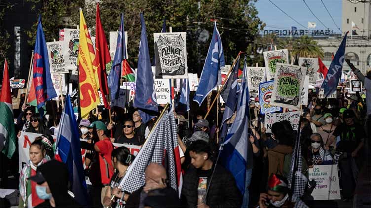 Hundreds protest APEC on eve of San Francisco meeting