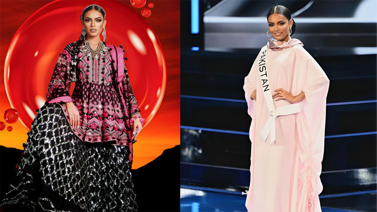 Pakistani beauty queen Erica Robin enthralls audience at Miss Universe contest