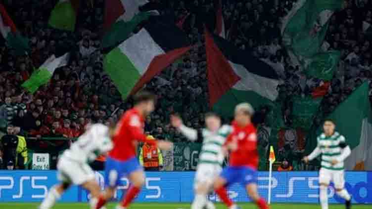 Celtic fined for fans displaying Palestinian flags in Champions League game