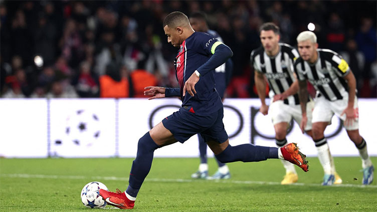 Last-gasp Mbappe penalty earns PSG Champions League draw with Newcastle