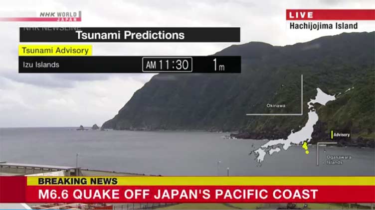 Japan issues tsunami advisory for islands in eastern Japan