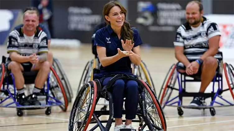 Princess Kate displays rugby skills on wheelchair to the astonishment of champs