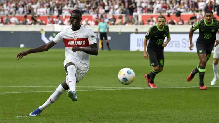 Record-breaking Guirassy scores hat-trick to put Stuttgart top