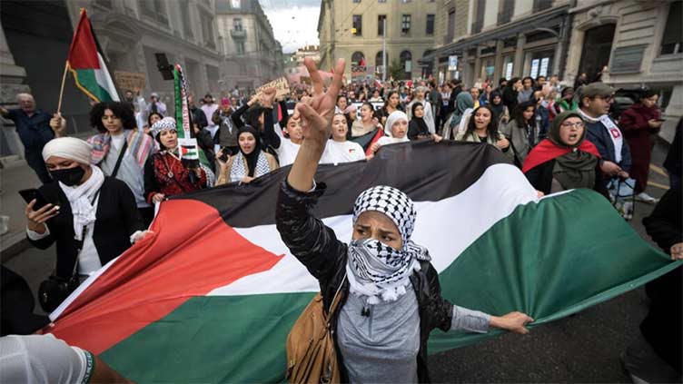 Thousands join pro-Palestinian rally in Geneva