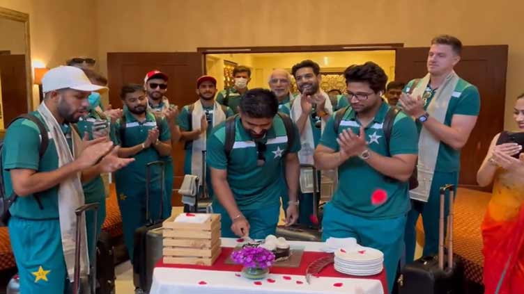 Team celebrates Babar Azam's birthday in style