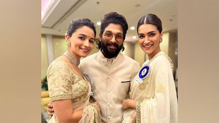 Alia Bhatt, Allu Arjun, Kriti dazzle in white after winning National Award