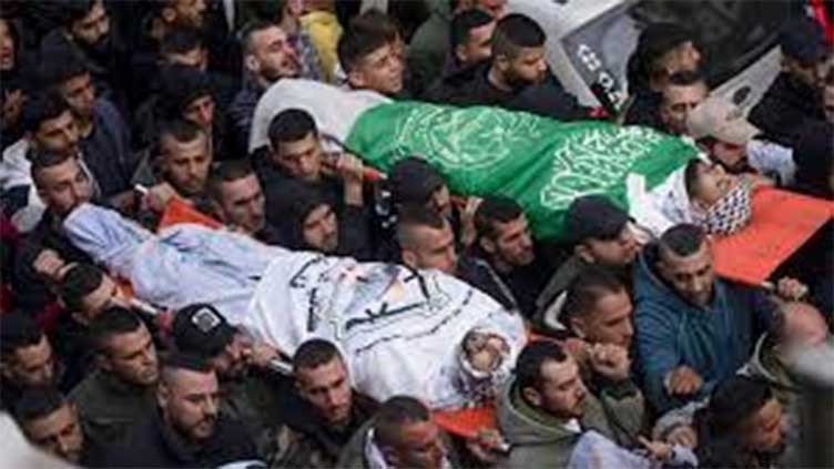 Funeral for 2 Palestinians killed in the West Bank