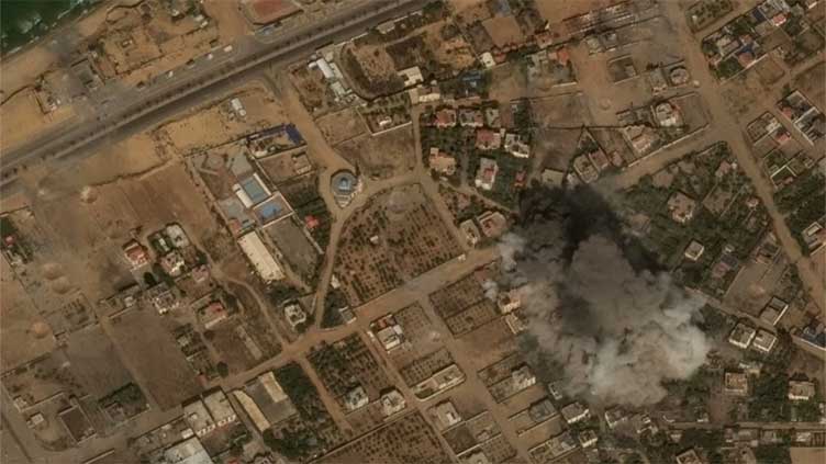 Satellite images show impact of airstrikes on Gaza