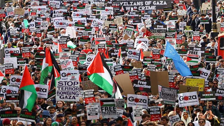 About 100,000 protesters join pro-Palestinian march through London