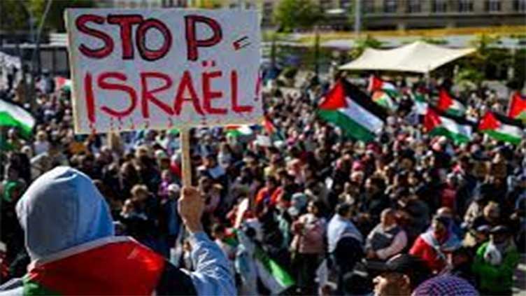 Tens of thousands of pro-Palestinian protesters march in London as Israel-Hamas war roils the world