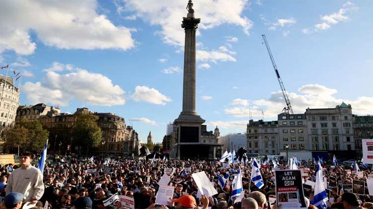 Pro-Israel protesters in London demand Hamas release hostages