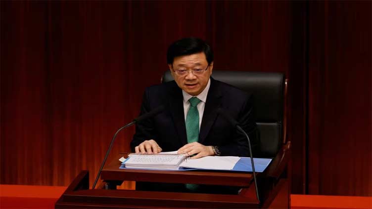 Hong Kong leader focuses on property and security in policy address