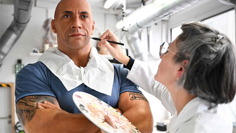 Dwayne Johnson's wax statue gets skin tone update at Paris museum after backlash