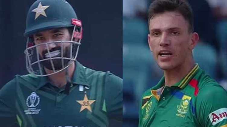 Rizwan, Jansen hold heated exchange during Pakistan vs South Africa game