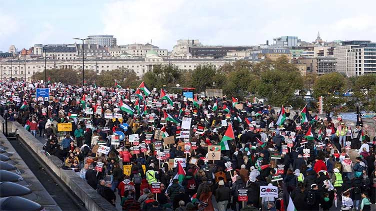 Hundreds of thousands rally across cities to support Palestinians