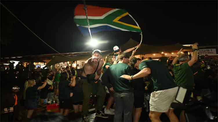 Ecstatic South Africans celebrate Rugby World Cup glory