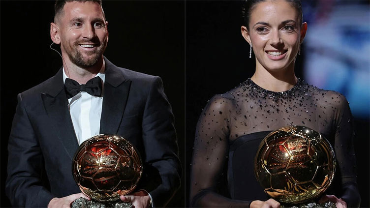 Messi wins eighth Ballon d'Or as Bonmati claims women's award