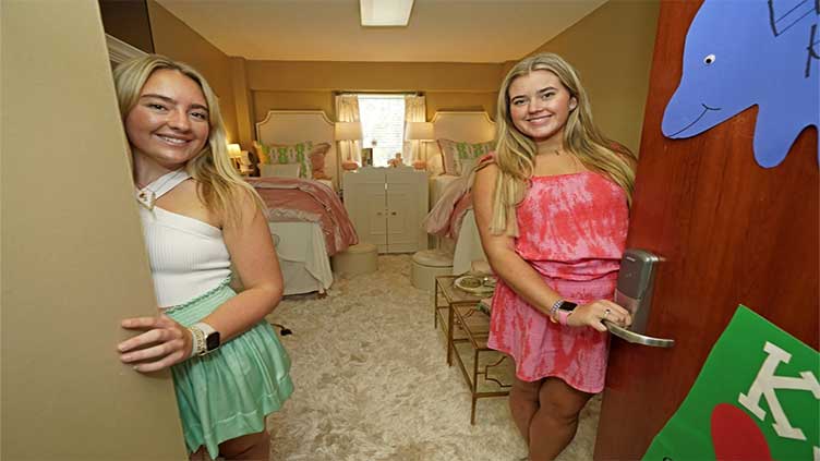 Students transform drab dorm rooms into comfy living spaces