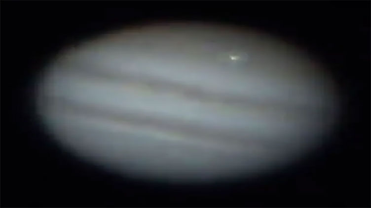 Amateur astronomers capture Jupiter getting hit by mystery object 