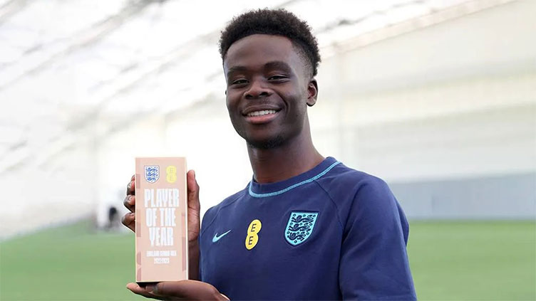 Saka voted England's player of the year again