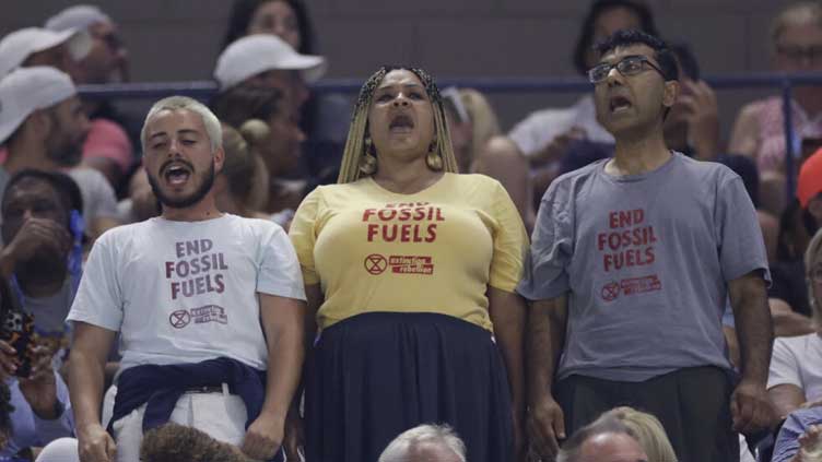 US Open chaos as climate protesters halt semi-final