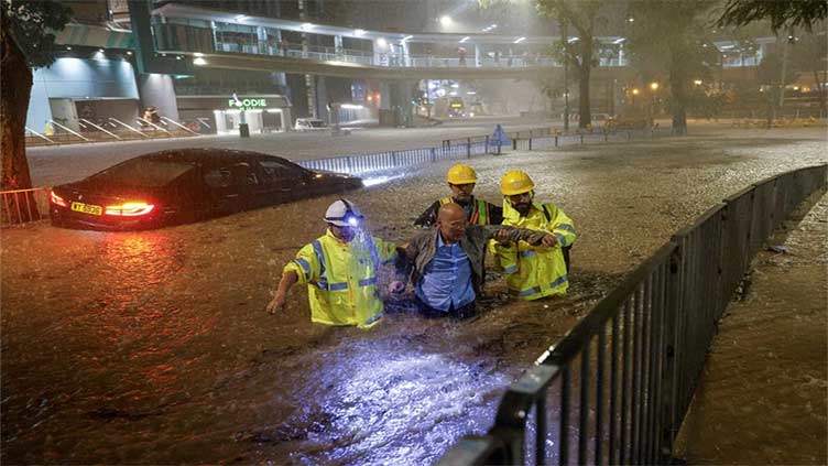 Hong Kong, Shenzhen deluged by heaviest rain on record, 83 hurt