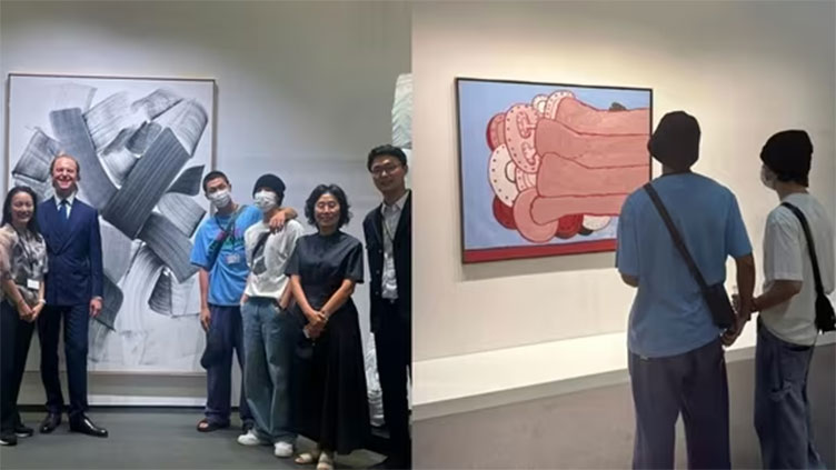 BTS' RM and Jimin end their weekend with tour of art exhibition