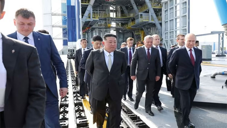 Kim visits military aviation plant in Russia's far east