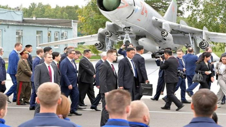 North Korea's Kim inspects Russian fighter jet plant under Western sanctions