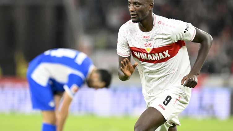 Record-equalling Guirassy fires Stuttgart to top of Bundesliga