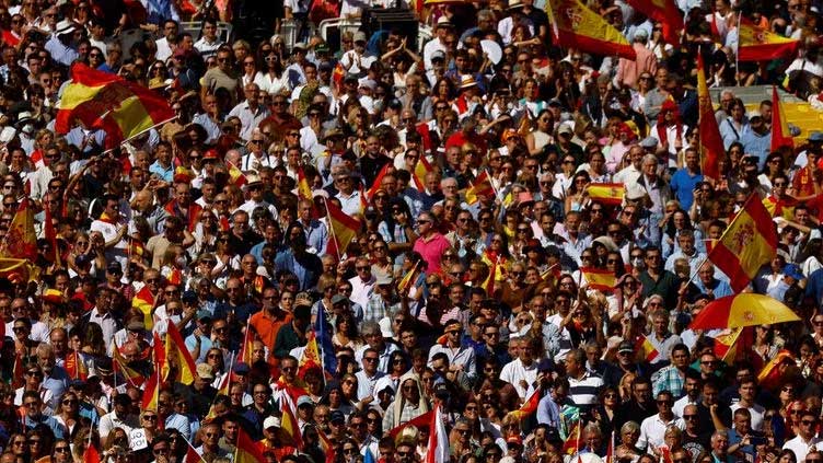 40,000 march in Spain against amnesty for Catalan separatists