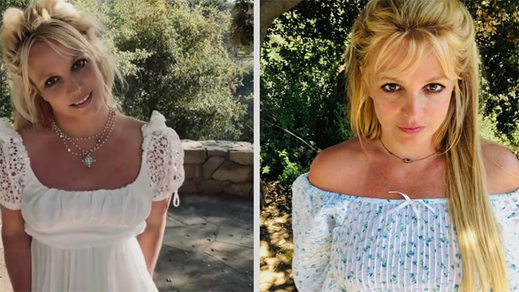 Britney Spears claims she was 'copying Shakira' after being spotted with bandages following butcher knives dance