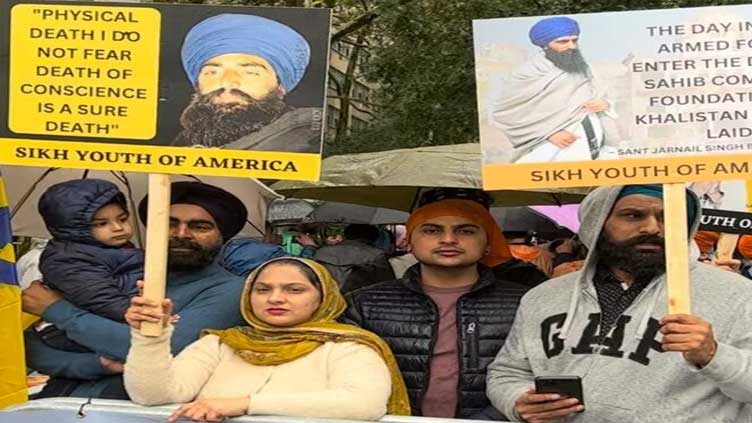 Sikhs protest outside UN HQ against India over Khalistan leader's murder