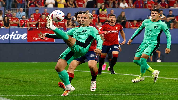 Atletico hang on to beat Osasuna 2-0 in ill-tempered match