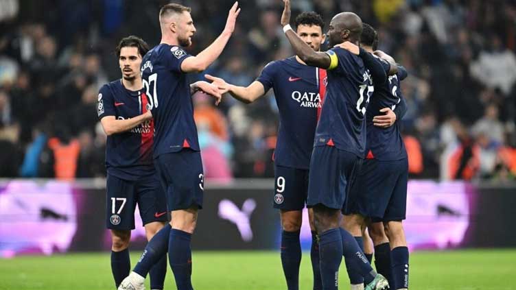 PSG overcome red card to beat Marseille and take step closer to title