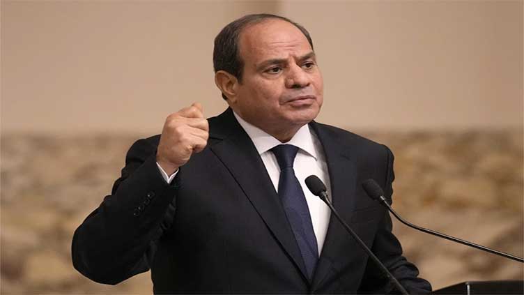 Egypt's president is sworn in for a third 6-year term after running virtually unopposed