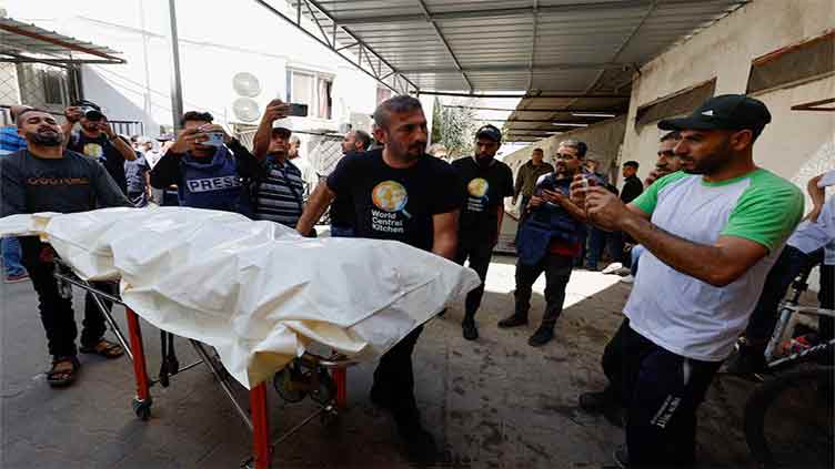 Bodies of foreign aid workers killed in Israeli strike leave Gaza