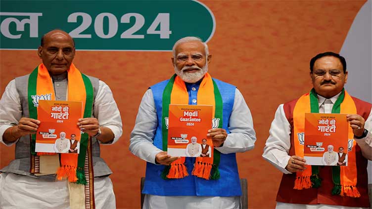 India's Modi says BJP poll manifesto focuses on creating jobs