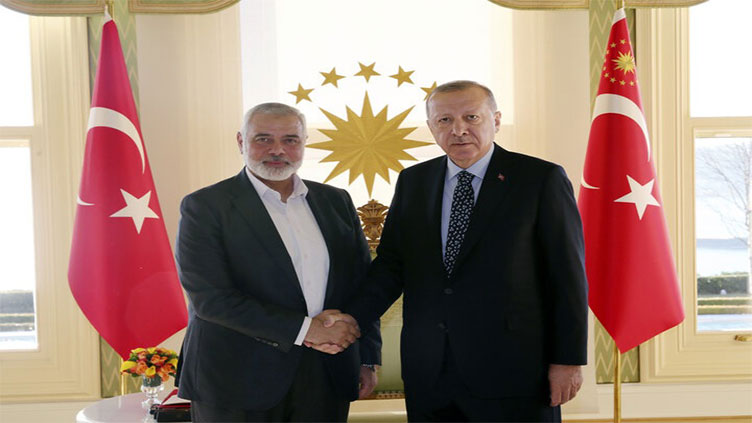 Hamas chief Haniyeh to visit Turkey this weekend: Erdogan