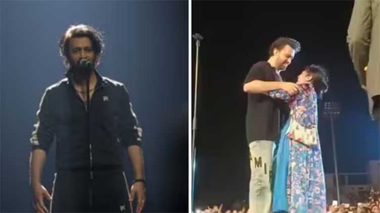 How nicely Atif Aslam tackles fan who interrupts him on stage