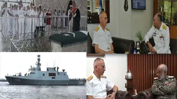 Turkish Navy delegation visits Mazar-e-Quaid