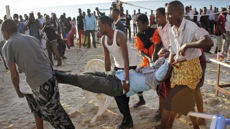 موغادیشو کے ساحل پر مسلح گروپ کا حملہ، 32افراد ہلاک، 63زخمی
